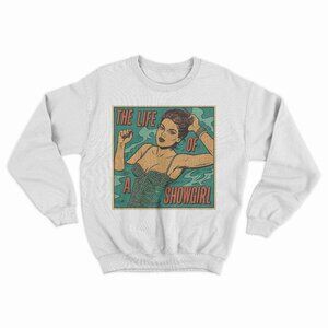 (NEW 100%) The Life of a Showgirl - Taylor Swift Crewneck Sweatshirt